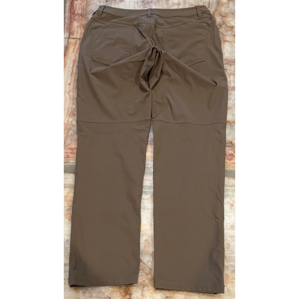 Lululemon ABC Commission Mens Chino Pants Brown Flat Front Pockets Size 31
